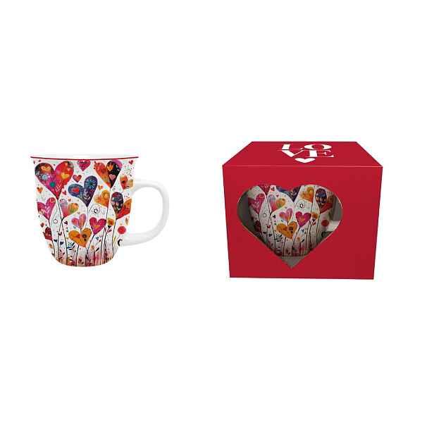 DUO - Hrnek 650ml COLORFUL HEARTS 1