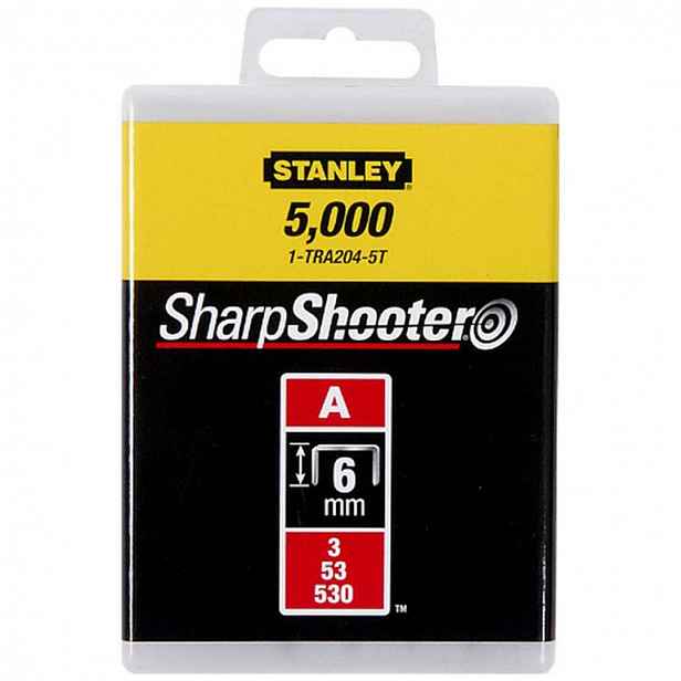 Stanley - Spony typu A, 6 mm, 5000 ks 1-TRA204-5T