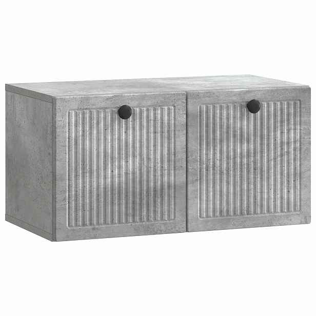 vidaXL Nástěnná TV skříň Nástěnný Betonově šedá 59,5 x 31 x 30 cm