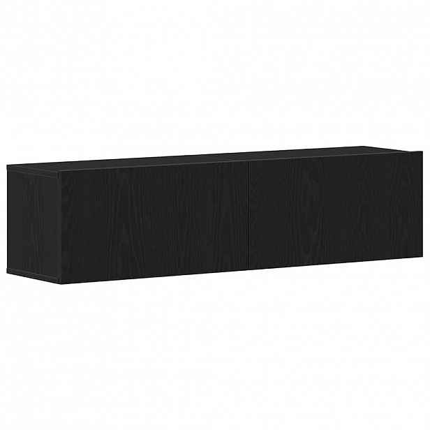 vidaXL TV skříňka Černý dub 120x30x30,5 cm Dřevěná konstrukce