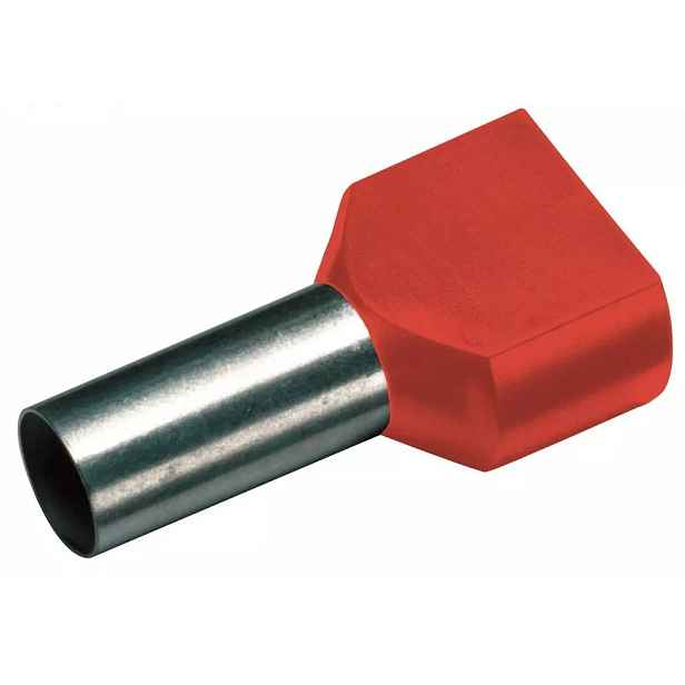 Dutinka lisovací izolovaná dvojitá Cimco 2×1,5 mm2 8 mm 100 ks/bal.