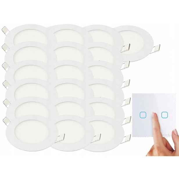 Sada Halogenová Led lampa 3W 19x spínač