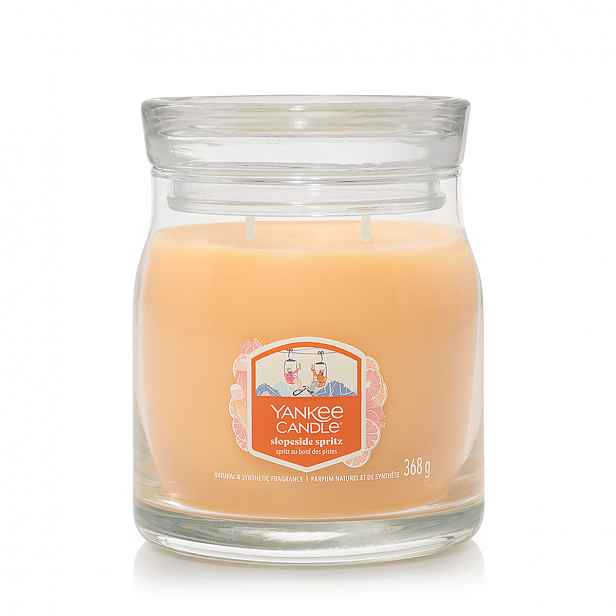 Yankee Candle vonná svíčka Signature ve skle střední Slopeside Spritz, 368 g, S