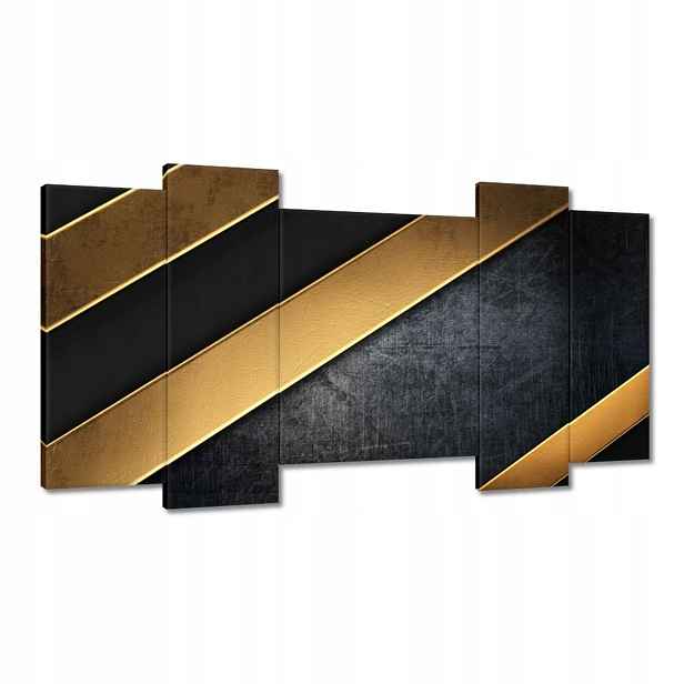 Obrazy 120x65 Zlaté pruhy