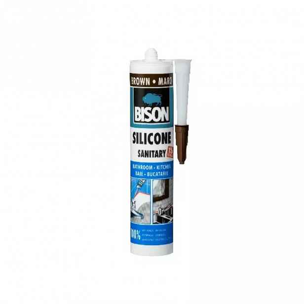 Silikon sanitární Bison 280 ml hnědý