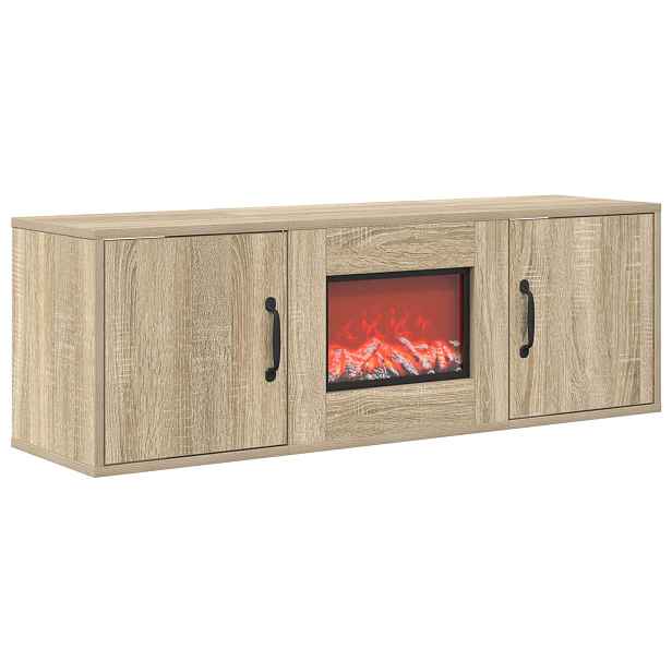 vidaXL Elektrický krb Sonoma 110 x 30 x 36,5 cm Kompozitní dřevo