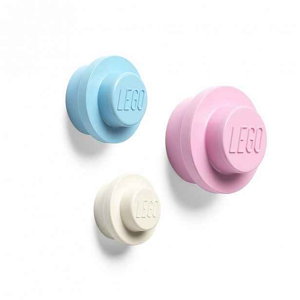 Sada 3 věšáků na zeď LEGO® Pastel