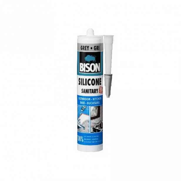 Silikon sanitární Bison 280 ml šedý