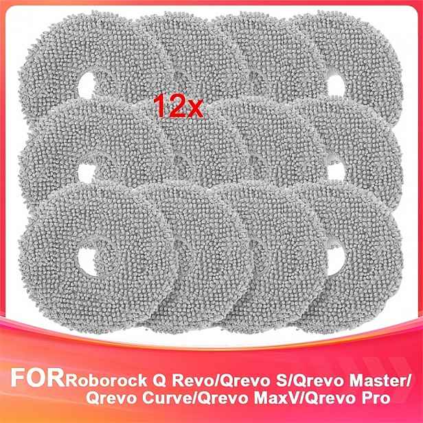 TEMU Náhradní návleky na mop vhodné pro / Maxv/ S/ Curve, pro L10S Ultra, L10 Ultra, L20 Ultra, L10S Pro , X40 Ultra Complete, pro robotické vysavače
