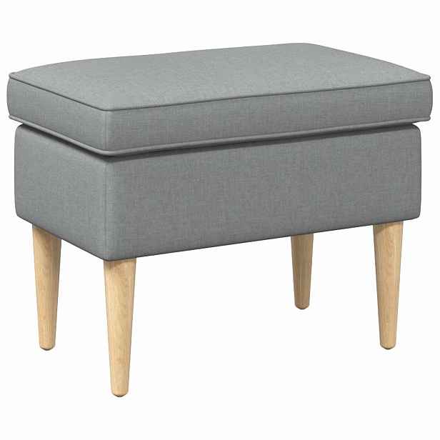 vidaXL Stolička na Nohy Světle šedá 55 x 35 x 41 cm Polyester