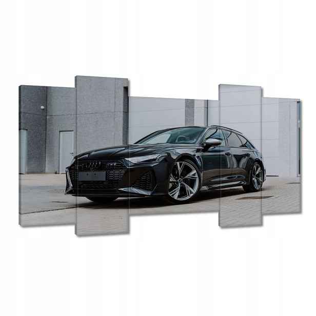 Obrazy 120x65 Černý automobil Audi