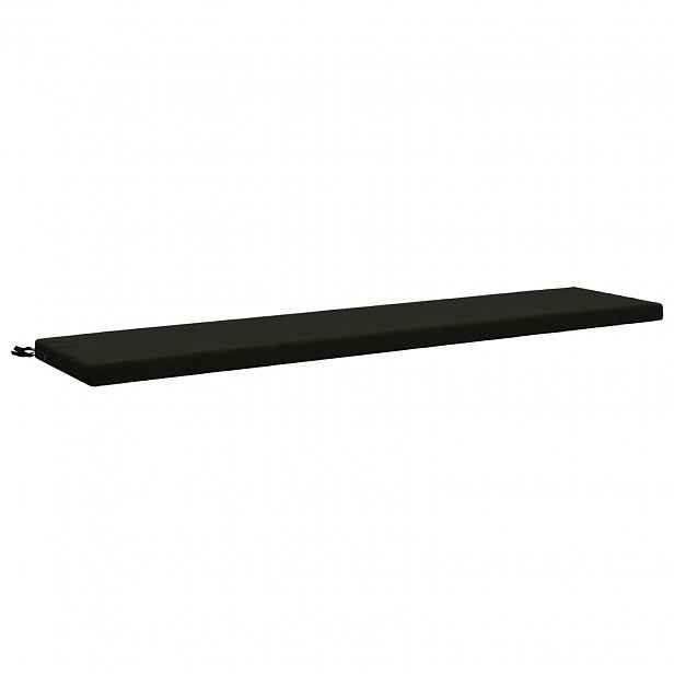 vidaXL Polštář na lavici SOEST 100% polyester Černá 180 x 40 x 5 cm