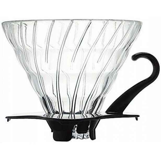 Hario V60-02 Drip skleněný černý kávovar