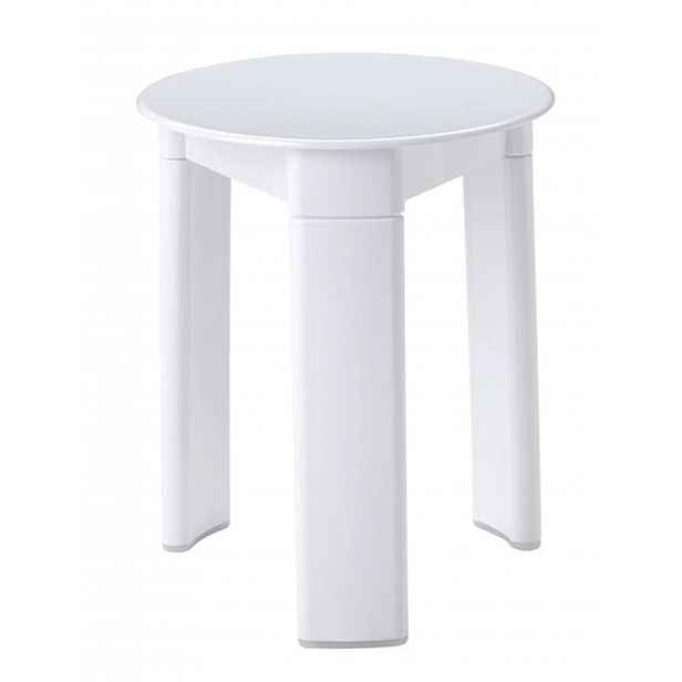 Aqualine - Koupelnová stolička Trio, průměr 33x40 cm, bílá 2072