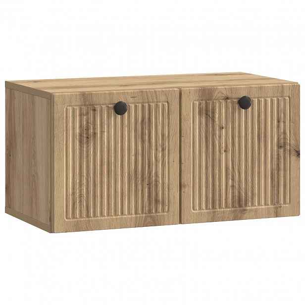 vidaXL Nástěnná TV skříň 59,5 x 31 x 30 cm Dub artisan