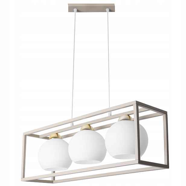 Závěsná Stropní Lampa Lustr Kašmírová Béžová Koule Do Obývacího Pokoje Kuchyně Loft