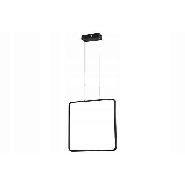 Závěsné Led svítidlo moderní černé čtvercové 40 cm 4000K Reality