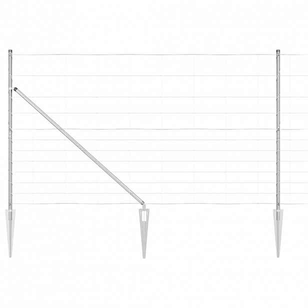 vidaXL Svařované drátěné ploty s hroty 25 x 1,4 m Pozinkovaná ocel