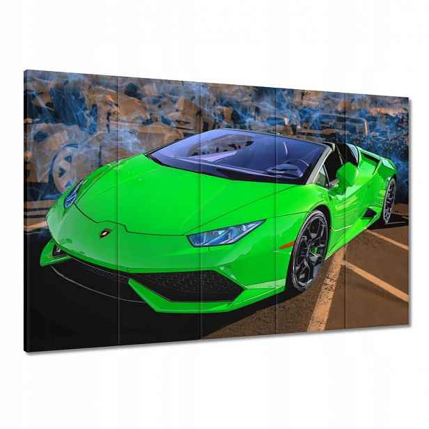 Obrazy 100x70 Zelený sportovní vůz