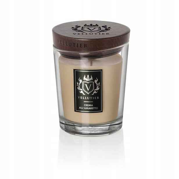 Střední svíčka Crema All' Amaretto Vellutier