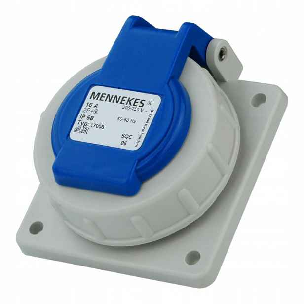 Zásuvka 230V 2p+E IP68 Schuko tabulová 17006