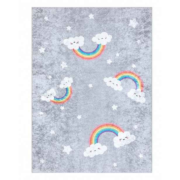 Dětský kusový koberec Junior 52063.801 Rainbow grey, 80x150, šedá, dětský pokoj, Dywany Łuszczów