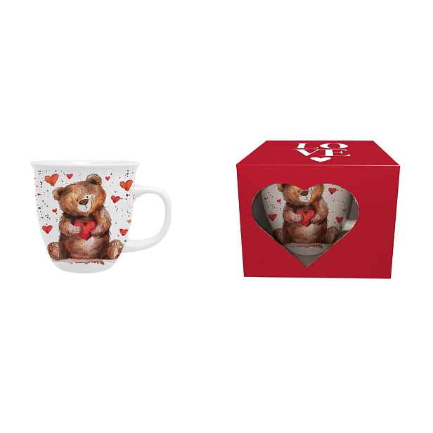 DUO - Hrnek 650ml TEDDY BEAR HEART