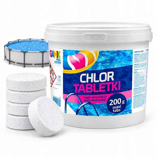 Long Tabs 5KG Chlor Do Bazénu Tablety 200G 25 Ks Multi Bazénová Chemie