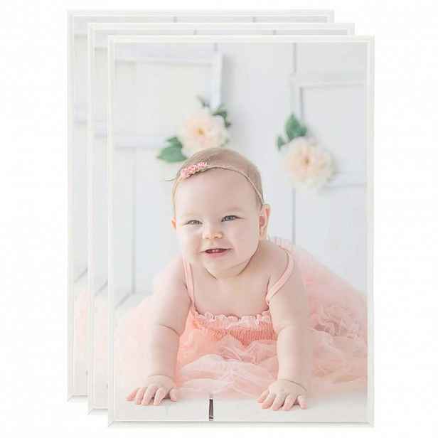 vidaXL Fotorámečky koláž 3 ks na stůl stříbrné 21x29,7 cm MDF