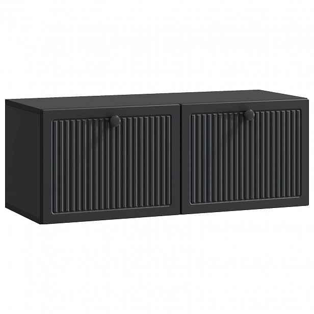 vidaXL Nástěnná TV skříň Černá 78,5 x 31 x 30 cm Kompozitní dřevo
