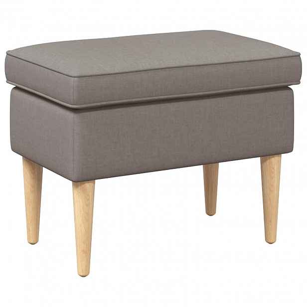vidaXL Stolička na Nohy Taupe 55 x 35 x 41 cm
