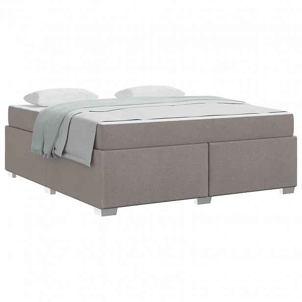 vidaXL Rám postele Taupe 180 x 200 cm textil