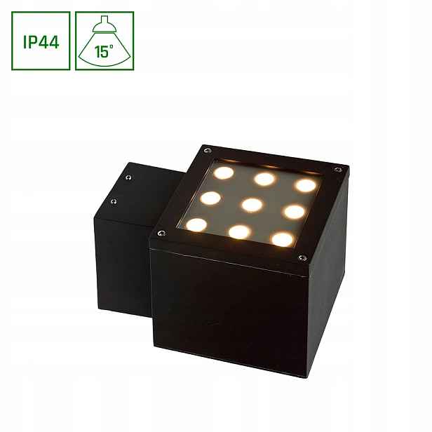 Fasádní svítidlo Torre 2x9LED Cree 230V 34W IP44 Teplá Barva SpectrumLED