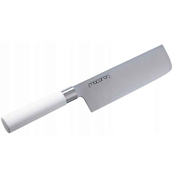 Nůž Na Sekání Satake Macaron White Nakiri na zeleniny 17 cm japonský