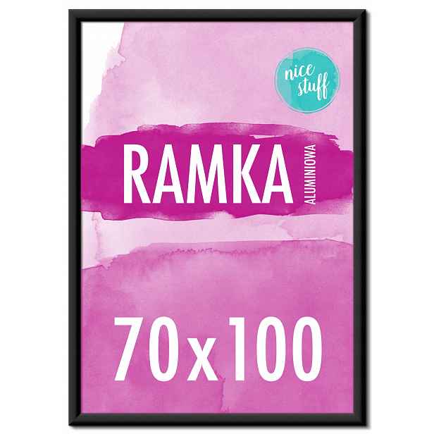 Rámeček 70X100 Rámeček na fotografie 70x100 B1 rámeček na fotku černý Hliníkový