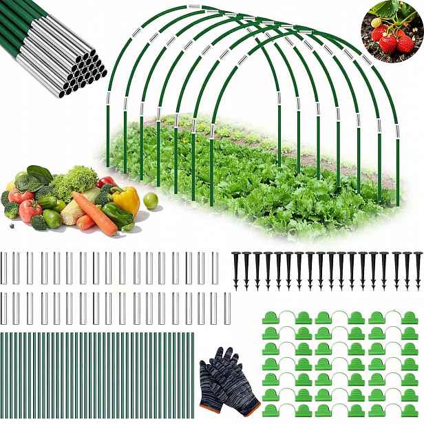 Tunelové Oblouky Set Velký Zahradní Skleník Na Ochranu Rostlin 70KS 38 CM
