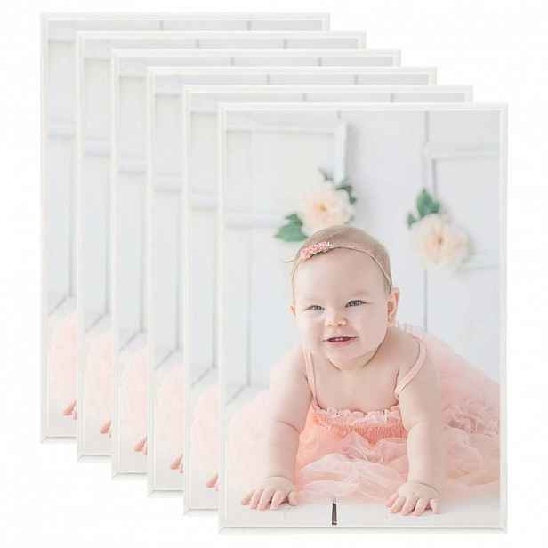 vidaXL Fotorámečky koláž 5 ks na zeď nebo stůl stříbrné 70 x 90 cm MDF