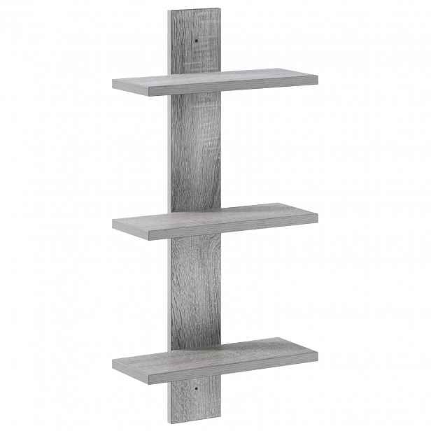 vidaXL Nástěnná polička Šedý Sonoma 30 x 13.5 x 64.5 cm