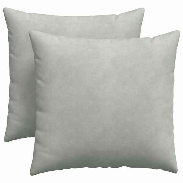 vidaXL Pohovkové polštáře 2 pcs Světle šedá 45 x 45 cm Žebrovaná látka