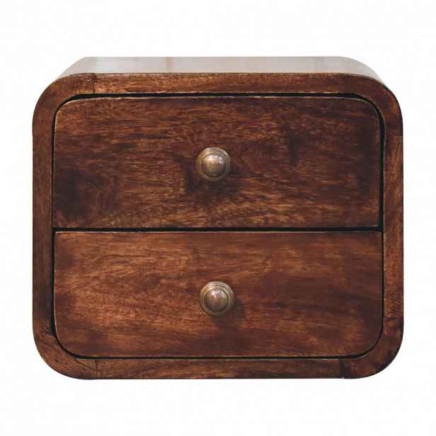 Artisan Furniture LAVIČKA s povrchem Amber Oak, úložný prostor na boty, světle hnědá.