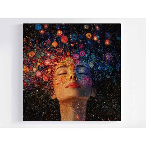 Obraz Na Plátně Canvas Portrét Žena Sen Fantazie Energie Zen 50x50