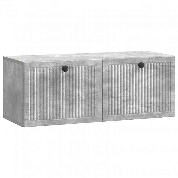 vidaXL Nástěnná TV skříň Nástěnný Betonově šedá 78,5 x 31 x 30 cm