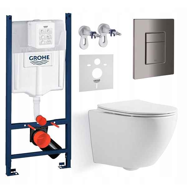 Wc sada Grohe Rapid Sl s mísou Blatna Tornado a grafit tlačítkem