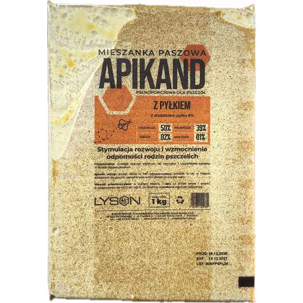 Apikand Těsto s Pylem 20x1kg Krmivo pro včely Pyl
