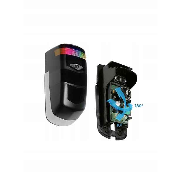 Otočná fotobuňka 180 Motorline MF40LED s integrovanou Rgb Led lampou