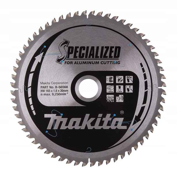 Řezací Kotouč Na Hliník 165 X 20 X 1,8 MM, 60Z Makita B-56568