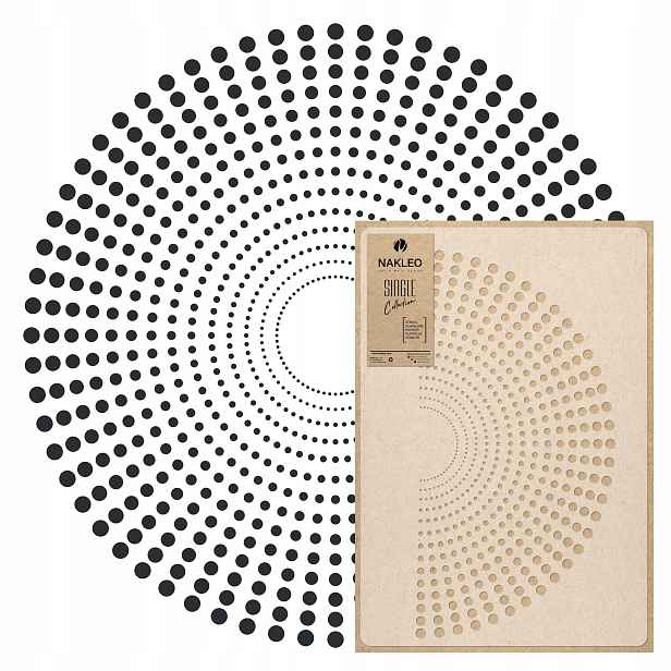 Malířská šablona Mandala L průměr 89 cm pro omítky Opakovaně Použitelný Omítka Beton