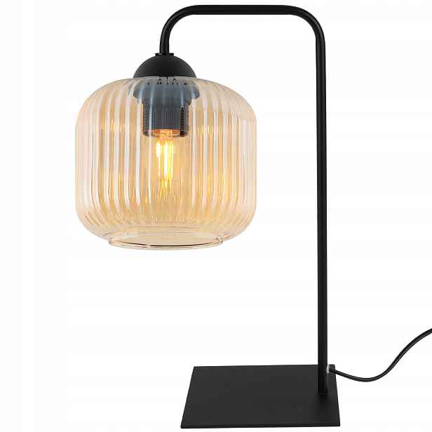 Noční Lampa Stojací Stolní Lampa Moderní Medový Skleněný Válec E27