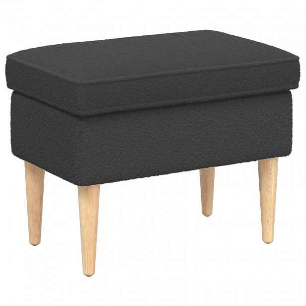 vidaXL Stolička na Nohy Tmavě šedá 55 x 35 x 41 cm Bouclé