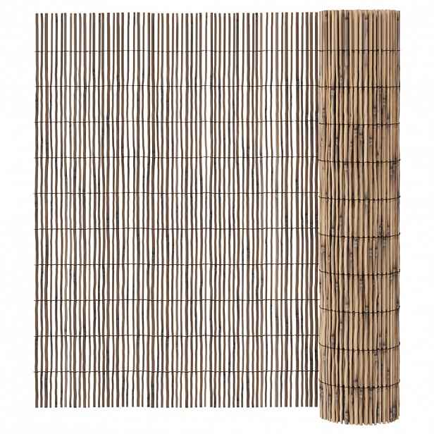 vidaXL Zahradní plot 400 x 100 cm rákos